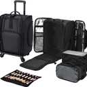 Stagiant Rolling Makeup Case Professional Travel Makeup Organizer Make up Storage Cosmetic Trolley Suitcase Makeup Storage