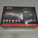 Emergency Weather Radio 20000mAh NOAA/AM/FM with 74000mWh USB/Solar/Hand Crank Charging, Battery Operated, SOS Alarm & Flashlight for Indoor/Outdoor Emergencies (Black)