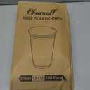 Clawsoff 12 oz Clear Plastic Cups, 100 Count Disposable Dringking Cups, 12 oz Cold Plastic Party Cup Bulk, PET Clear Cup for Iced Coffee, Smoothie, Cold Beverage