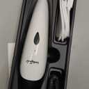 LuckyTail Pet Nail Grinder for Dogs and Cats - Super Quiet and Low Vibration Electric Dog Nail Grinder with 2 LED Lights - USB Rechargeable and Cordless - 2 Speeds - Small to Large Pets (White)