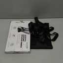 Airplane Foot Hammock, No Collapse Foot Rest for Plane Travel with Extended Adjustment Strap, Portable Desk Foot Hammock with Thickened Foam, Foot Sling Travel Essentials to Relax Your Feet (1 Pc Black)