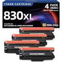 v4ink Compatible TN830XL Toner Cartridge Ink for Brother HLL2460DW Printer Replacement for TN830XL TN830 TN830 Toner Set for DCPL2640DW HLL2405W HLL2400D MFCL2820DW HLL2480DW Printer (2 Black)