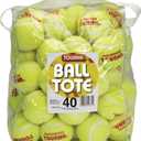 Tourna Pressureless Tennis Balls with 40 Ball Vinyl Tote, Yellow