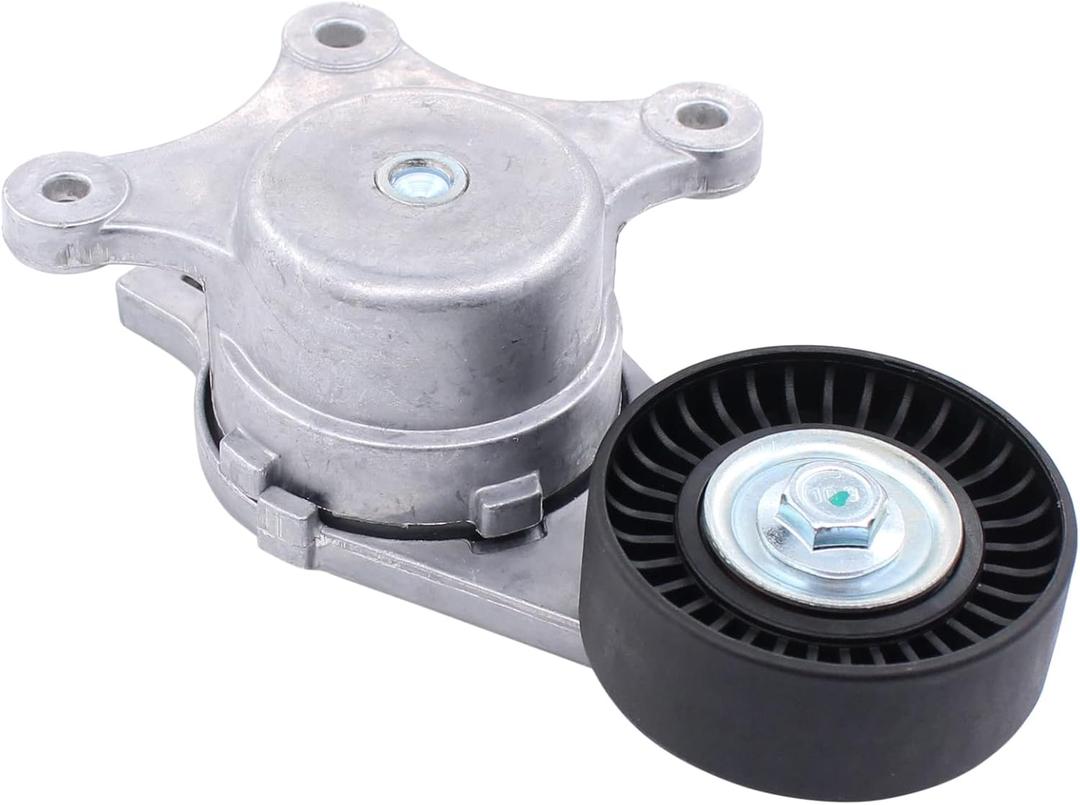 NewYall Drive Belt Tensioner 3.5L 3.7L for Ford Edge Explorer Flex Fusion Police Interceptor Sedan/Utility Taurus Lincoln Continental MKS MKT MKX MKZ Mazda 6 CX-9 Mercury Sable
