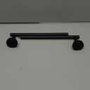 Matte Black Bathroom Hardware,  Modern 24-Inch Towel Bar Wall Mounted, Stainless Steel Bathroom Accessories