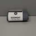 Shandali GoSweat Non-Slip Hot Yoga Towel with Super-Absorbent Soft Suede Microfiber in Many Colors, for Bikram Pilates and Yoga Mats. (72.00" x 26.50", Gray)