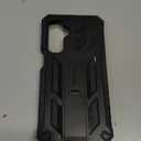 FNTCASE for Samsung Galaxy A16-5G Case: Military Grade Rugged Cell Phone Cover with Kickstand & Holster | Shockproof TPU Protection Bumper Matte Textured Design for Galaxy A16 Cases 6.7 inch - Black