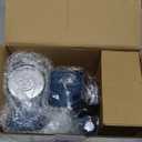 Geedel Rotary Cheese Grater, Kitchen Mandoline Vegetable Slicer with 3 Interchangeable Blades, Easy to Clean Rotary Grater Slicer for Fruit, Vegetables, Nuts (Blue)