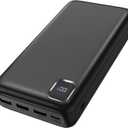 Portable Charger 50000 mAh Power Bank PD 30W and QC 4.0 PowerBank Fast Charging External Battery Pack with USB-C LED 3 Outputs & 2 Inputs Portable Charging for iPhone 15 14 13 pro, Samsung