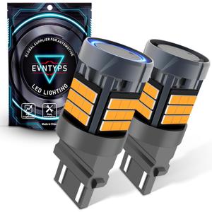 3157 LED Turn Signal Bulb Anti Hyper Flash,3057 LED Bulbs With Built in Resistor,3156 LED Amber Yellow CANBUS Error Free,3457a 3457 4157 Front Rear LED Blinker Bulb for Car Trucks(2pcs)