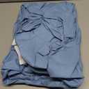 Horbaunal Blue Ruffle Sheets Twin Size 4 Piece, Fits 16" Deep Mattress, Microfiber Blue Twin Sheets with 1 Ruffled Pillowcases, Shabby Chic Bed Sheet Set