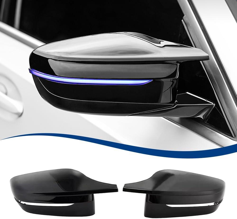 Side Mirror Cover Compatible with G20 G21 G30 G31 G32 GT G11 G12 G14 G15 G16 (Gloss Black, G20 G30 G32 G11)