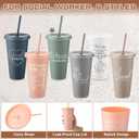 Feifeiya 24 Pcs Social Work Gifts 24 oz Thank You Plastic Cup with Lid Straw Graduation Gift for Bsw Msw Dsw Employees Student Team Teachers(Dark Color), Plastic cups: about 2.36 x 3.86 x 6.69 inches (EXP 11/24/32)