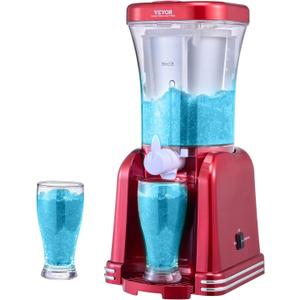 VEVOR Slushie Machine for Home, 32oz Tank Home-use Margarita Machine, Smoothie Frozen Drink Maker with Food-grade Materials, Slushy Machine for Home DIY, Kids' Parties, Red