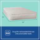 Sealy Baby Firm Rest Antibacterial Breathable Crib Mattress, Made in USA, GREENGUARD Gold Certified, 204 Steel Coils, 2 Stage, Toddler Bed Fit, Waterproof, Non Toxic, Safety & Quality Tested, 52x28"