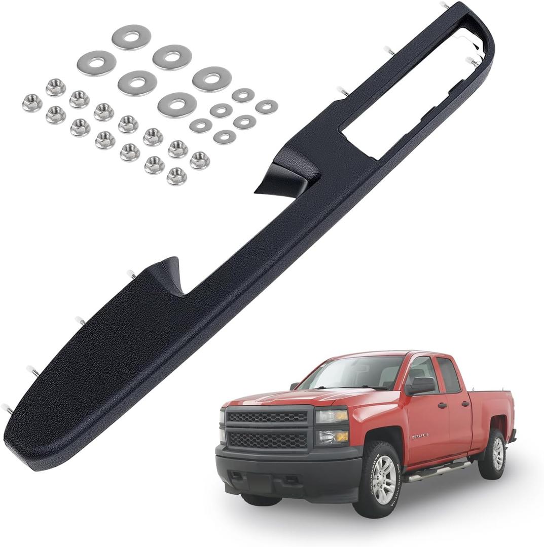 80994 Door ArmRest Compatible with Chevy Silverado Tahoe Suburban Avalanche, GMC Sierra Yukon 2010-2014, Front Left Driver Side Handle Above Arm Rest (Black),Replaces#84127280