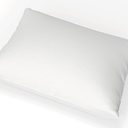 AllerEase Cotton Fresh Allergy Defense Bed Pillow 1 Pack, Antimicrobial, Odor Neutralizing Fabric, Hypoallergenic Fill, 100% Cotton Cover, Machine Washable, Temperature Balancing, Jumbo, White 28"x20"