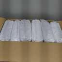 100 Pcs White Folding Chair Cover Washable Removable Universal Fitted Chair Cover Protector for Wedding Party Banquet Holidays Celebration Decoration Chair Covers