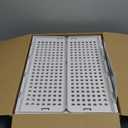 4 Pack Stackable Closet Storage Basket - Stackable Storage Bins, Multifunctional & Foldable Closet Organizer Divided, Wardrobe Cupboard Space-Saving Clothes Storage Hat Organizer, White