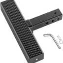 Eapele Hitch Step for 2 Inch Receiver, Universal Anti Slip Bumper Guard, 600lbs Maximum Load, for Trailer Tow Truck Pickup SUV Pickup Van RV (Hitch Step without Reflective Strips)