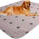 SincoPet Washable Dog Pee Pads with Puppy Grooming Gloves,Puppy Pads,Reusable Pet Training Pads,Large Dog Pee Pad,Waterproof Pet Pads for Dog Bed Mat,Super Absorbing Whelping Pads (36x48 Inch (Pack of 2))