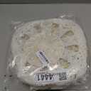 Boho Wall Basket Decor Set of 8 - Flat Woven Basket Wall Hanging Decor, Round Tassels White Macrame Tapestry Wall Decor Art, Handmade Rattan Wicker Seagrass Home Wall Baskets DecorBoho Classic