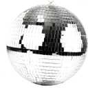 C Crystal Lemon 12-Inch Disco Ball  Large Hanging Decoration for Parties & Weddings  Mirrored Silver Table Display & Ornament