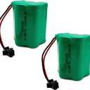 6V 1300mAh Ni-MH AA Rechargeable Battery Pack with SM 2P Plug for Toys, Lighting and Electric Tools SMP AA5SW Outdoor Motion Light (2-Pack)