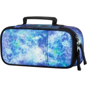 Choco Mocha Sky Pencil Case for Boys, Soft Pencil Case Kids Pencils Pouch for Kindergarten Boys, Blue