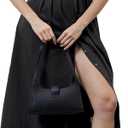 Women Striped Button Down Pleated Shirt Dress Summer Short Sleeve Ruffle A Line Swing Long Blouse Midi Long Dress (Medium, Bl)