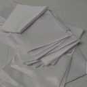 16 Pack Square Satin Dinner Napkins, 17x17 Inches Silky Soft Smooth Table Cloth Napkins for Restaurant Weddings Banquet Party Decoration, White (17" x 17" (Set of 16), White)