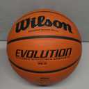 WILSON Evolution Indoor Game Basketballs - Size 5, Size 6 and Size 7 (Size 6 - 28.5", Brown - Game Ball)