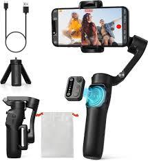 hohem iSteady X3 SE Gimbal Stabilizer for iPhone, Phone Stabilizer with Detachable Remote Control, Portable Foldable 3Axis Phone Gimbal for Android & iPhone 16 15 Pro Max, Ideal for Travel Vlogging