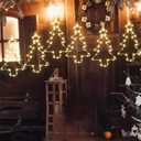 Christmas Tree Lights Battery Operated and USB Powered, Warm Light Up Window Christmas Decorations, 3 Packs String Lights for Walls, Windows, Christmas Trees, Eaves, Staircase Decorations