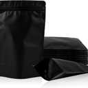 100 Pack Stand up Bags, Resealable Bags, Smell Proof Bags for Sealing Storage, Scratch Resistant Hand Storage Bags. (Black, 3.95.9 inch)
