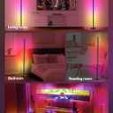 OIYN Smart RGBICW LED Corner Floor Lamp - 16 Million DIY Colors, 68+ Scenes, Music Sync, App & Remote Control, Color-Changing Ambient Lighting for Living Rooms, Bedrooms, and Gaming Rooms