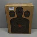 KNINE OUTDOORS Shooting Target Stand for Outdoors, Durable Paper Target Holder with Stable Adjustable Base for Paper Shooting Targets Cardboard Silhouette, H Shape, USPSA/IPSC, IDPA Practice, 2 Pack