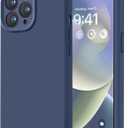 LOVE 3000 Designed for iPhone 14 Pro Case, Premium Silicone with [Soft Anti-Scratch Microfiber Lining] Shockproof Protective Phone Case for Men Women Girls 6.1", Navy Blue