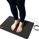 Hooga Grounding Mat, 24" x 16" Conductive Carbon Ground Pad with 15 Foot Cord, Non-Slip Rubber Backing, Portable Indoor Grounding for Desk, Floor, Home, Office, Wellness Routine