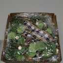 Bibelot 6 Pcs Small Christmas Wreath for Cabinets Kitchen, Mini Christmas Wreath with White Berry Bow Artificial Xmas Decor for Window Front Door Farmhouse Wall