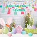 Beeveer 50 Pcs Plastic Easter Eggs Bulk for Easter Hunt 1.6 x 2.4 Inch Colorful Hanging Plastic Eggs for Basket Fillers Party Favor DIY Crafts Decoration (Pastel)