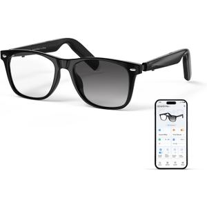 GetD 2026 AI Glasses for Men & Women, Smart Glasses Powered by ChatGPT, AI Real-time Translation with 145 Languages, 11H Music Play, Bluetooth Glasses with Photochromic Lens for Daily Use, Travel