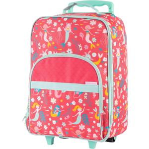 Stephen Joseph, Kids Rolling Carry-On Luggage, 12.5"L x 6.5"W x 18"H, Red Mermaid