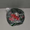 BBTO LED Lighted Car Wreath with Red Bow and Berries - Artificial Leaves, SUV & Truck Mounting Equipment for Holidays