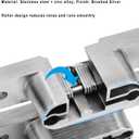 1PC Stainless Steel 304 Hidden Hinge,Silent Close Invisible Mounting Folding Door Hinge Door Furniture Hardware with Screws (5 #(25X118mm) ,1PC)