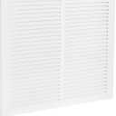 EZ-FLO 12 x 12 Inch (Duct Opening) Return Air Vent Cover for Wall or Ceiling, Solid Steel Return Air Grille, HVAC Vent Cover, White, 61627