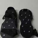 Epoxy Floor Spiked Shoes Fully Assembled Gunite Spiked Shoes with 3/4" Short Spikes for Garage Floor Epoxy, Overlays, Cover Installation,1 Pair (Black)