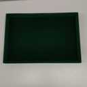 Green Velvet Jewelry Trays Stackable Jewelry Drawer Organizer Tray for Necklace Bracelets Rings Storage Display (Flat)