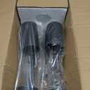 BoostArea 4-Light Track Lighting Kit, Modern Track Lighting Fixtures Ceiling, Rotatable Light Heads, Flush Mount Ceiling Spotlight, Black Track Lighting for Living Room/Bedroom, GU10 Bulb Not Included