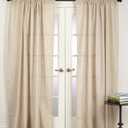 SARO LIFESTYLE Classic Linen Curtain, 57×84 in